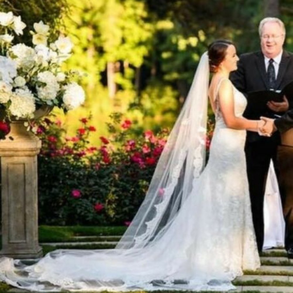 Martina Liana (744) Fit-and-Flare Gown + Veil